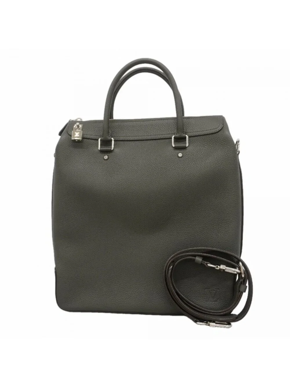 Louis Vuitton Tote Taurillon Greenwich Gray 2-Way